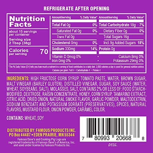 Famous Dave's BBQ Variety Pack, 3 Flavors