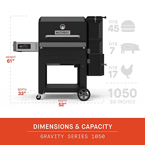 Masterbuilt Gravity Series 1050 Charcoal Grill Smoker Combo
