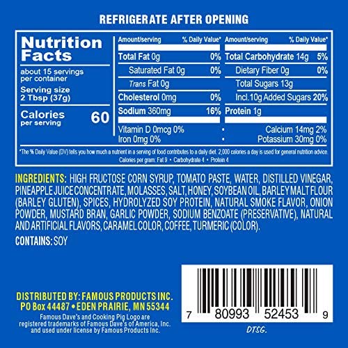 Famous Dave's BBQ Variety Pack, 3 Flavors