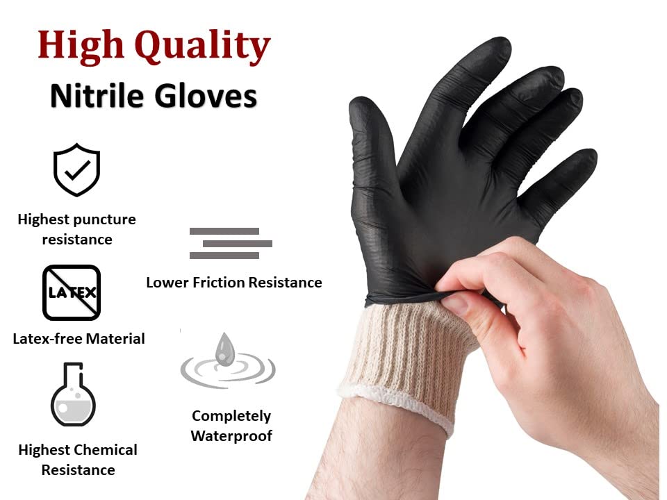 Disposable Cotton and Nitrile BBQ Gloves