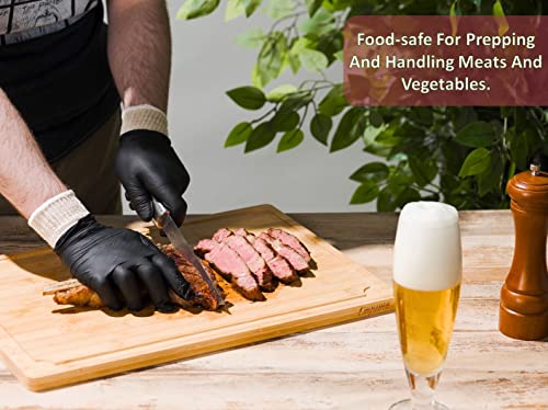 Disposable Cotton and Nitrile BBQ Gloves