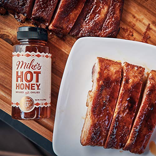 Mike’s Hot Honey–Original & Extra Hot Combo 10 oz (2 Pack), Hot Honey with an Extra Kick, Sweetness & Heat, 100% Pure Honey, Shelf-Stable, Gluten-Free & Paleo-Friendly, More Than Sauce-it's Hot Honey