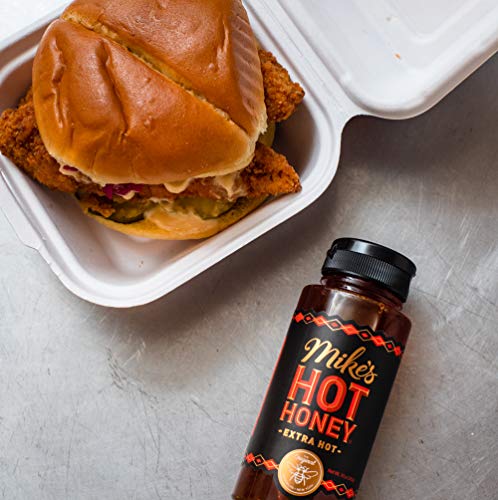 Mike’s Hot Honey–Original & Extra Hot Combo 10 oz (2 Pack), Hot Honey with an Extra Kick, Sweetness & Heat, 100% Pure Honey, Shelf-Stable, Gluten-Free & Paleo-Friendly, More Than Sauce-it's Hot Honey