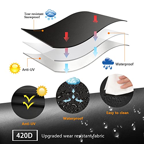 58-inch Waterproof BBQ Grill Cover with Elastic Velcro