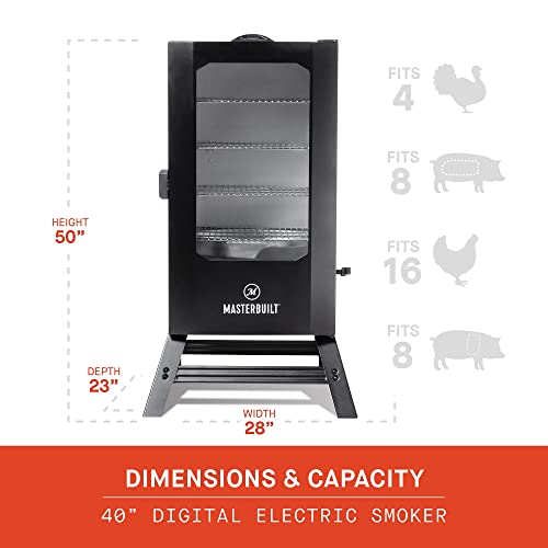 40" Electric Smoker with Window, Legs & Cover