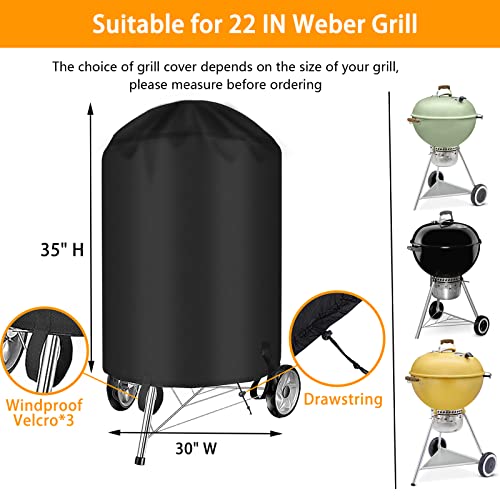 Waterproof Charcoal Grill Cover for Weber BBQ