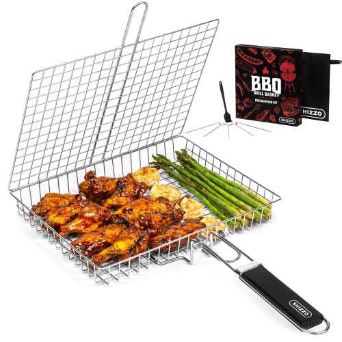 Stainless Steel BBQ Basket Set with Handle