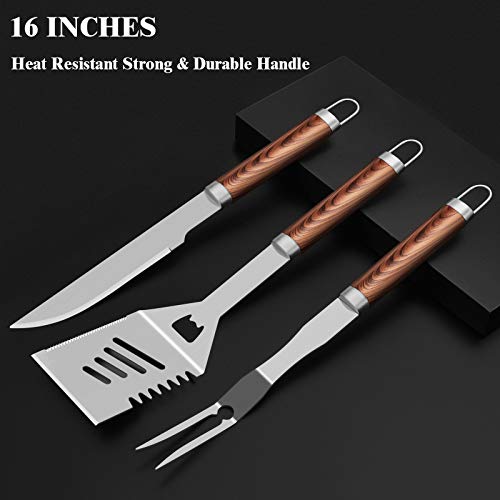 25pc Heavy Duty Stainless Steel Grilling Set for BBQ