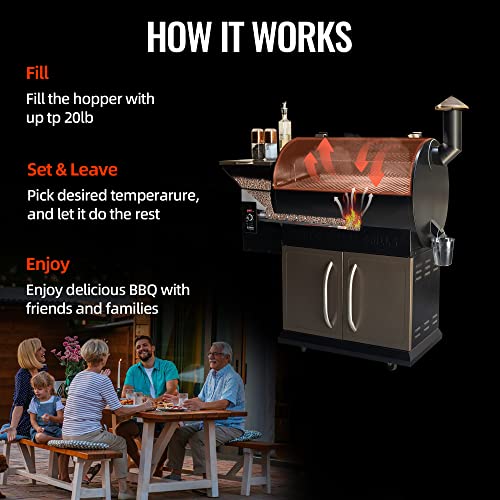 Z GRILLS Digital Wood Pellet Grill Smoker, 700 sq. in
