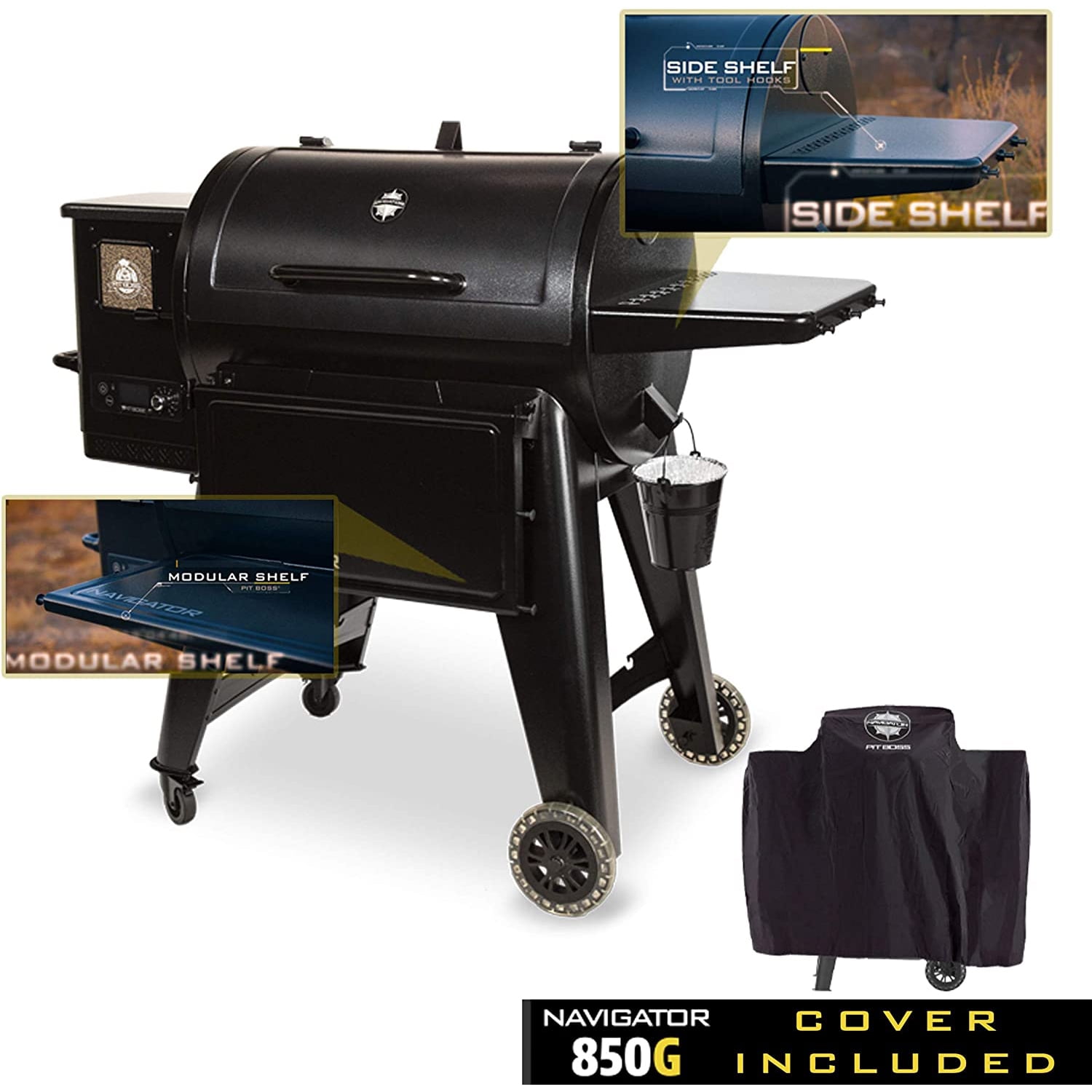 Pit Boss Navigator Pellet Grill with Cover