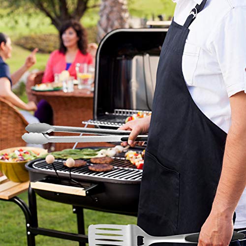 Leonyo 6-Piece BBQ Tool Set - Black Handle