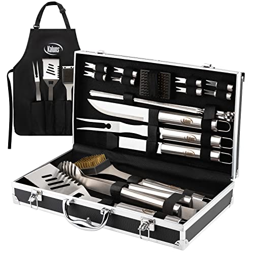 Heavy Duty Stainless Steel Grill Set with Case