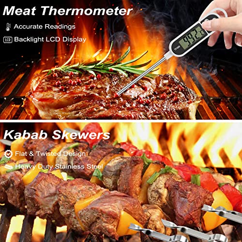 26PCS BBQ Utensils Set for Grilling Outdoors