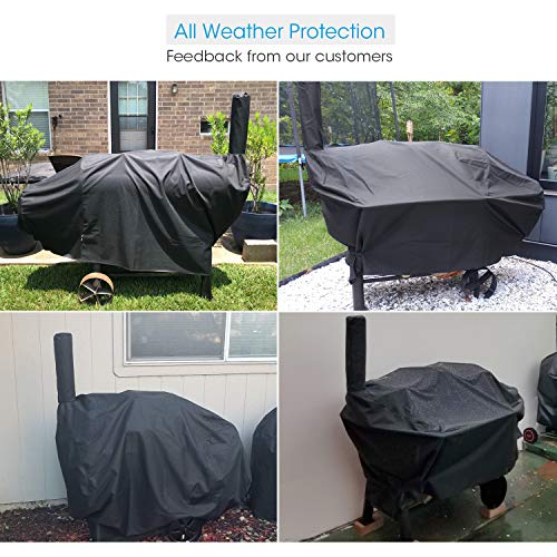 Heavy-Duty Waterproof Offset Smoker Cover