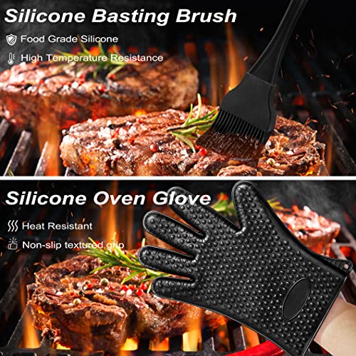 26PCS BBQ Utensils Set for Grilling Outdoors