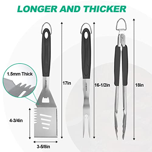 HAUSHOF Heavy Duty BBQ Accessories Set