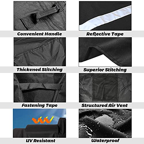 Waterproof Full Length Grill Cover for Oklahoma Joe's Smoker