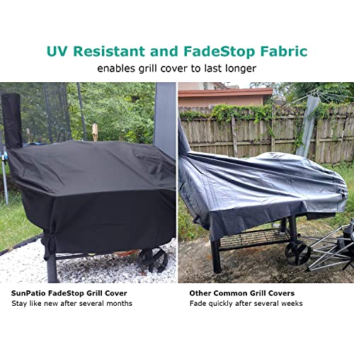 Waterproof Offset Smoker Cover, Durable & Fadestop