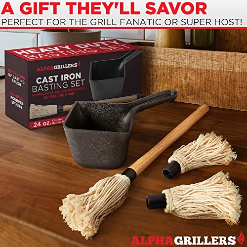 Alpha Grillers BBQ Sauce Cast Iron Set