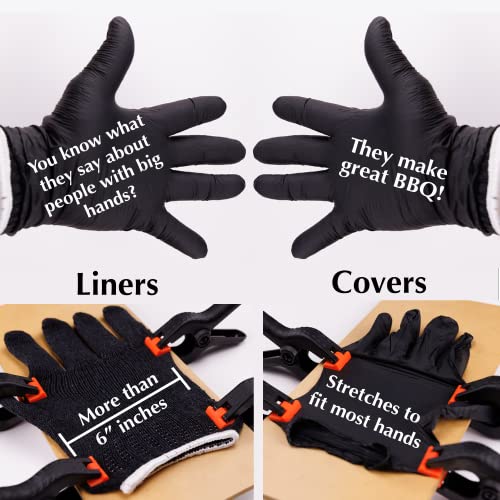 BBQ Grilling Glove Kit with Disposable Gloves