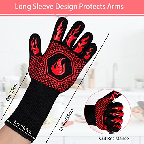 Heat-Resistant BBQ Gloves with Non-Slip Grip