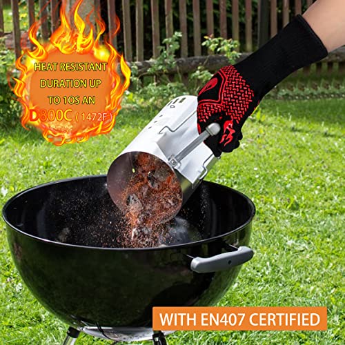 Heat-Resistant BBQ Gloves with Non-Slip Grip