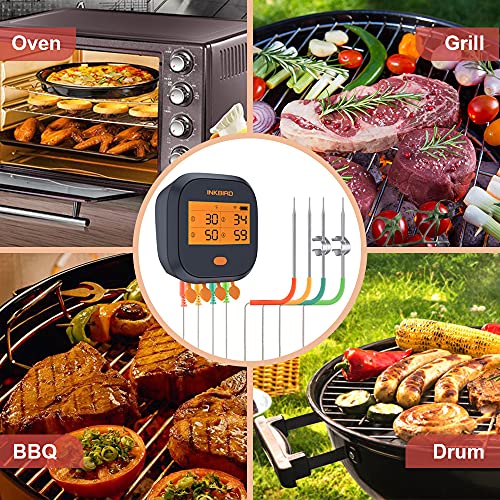 Wireless BBQ Thermometer with 4 Probes & Timer