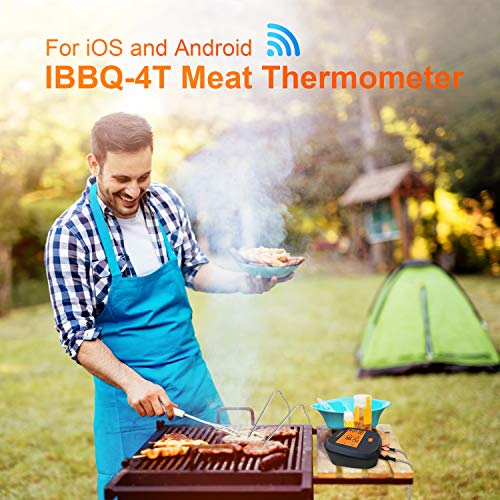 Wireless BBQ Thermometer with 4 Probes & Timer