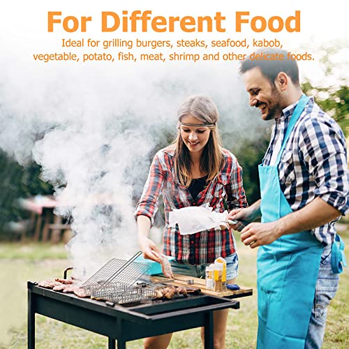 Stainless Steel BBQ Grill Basket for Outdoor Cooking