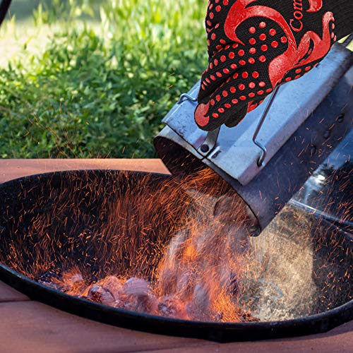 Heat-Resistant BBQ Gloves with Silicone Grip