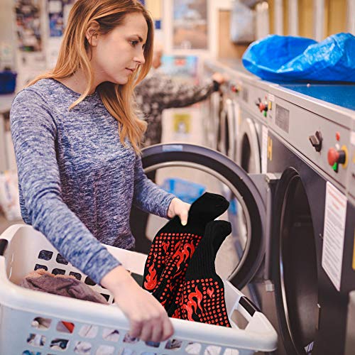 Heat-Resistant BBQ Gloves with Silicone Grip