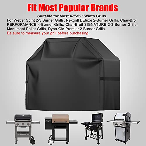 Weatherproof Grill Cover for Various Grills, Black