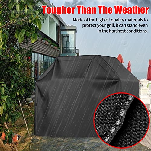 Weatherproof Grill Cover for Various Grills, Black