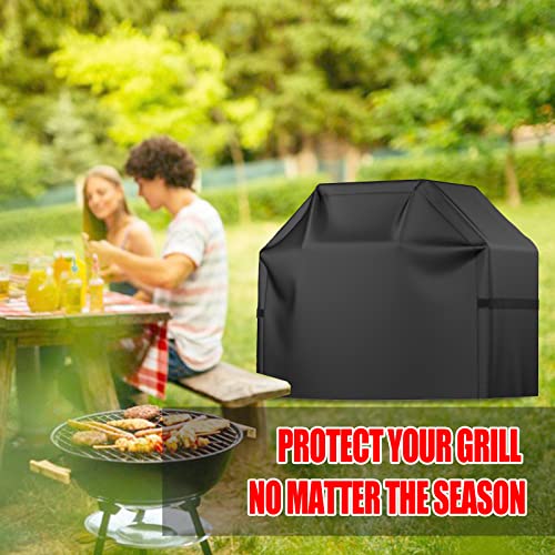 Weatherproof Grill Cover for Various Grills, Black