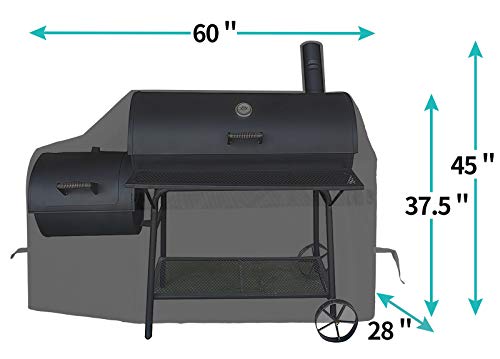 Heavy Duty Waterproof 60" BBQ Smoker Cover