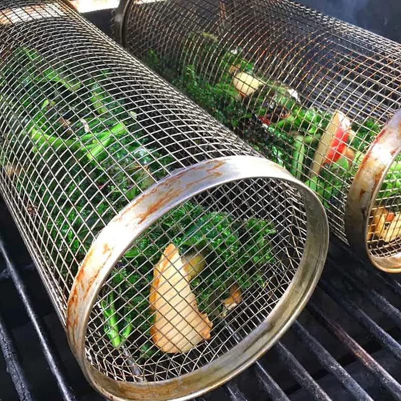 Rolling Grilling Basket Set - 2 Pack