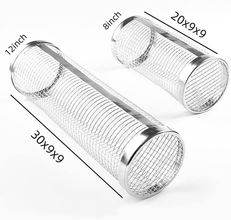 Rolling Grilling Basket Set - 2 Pack