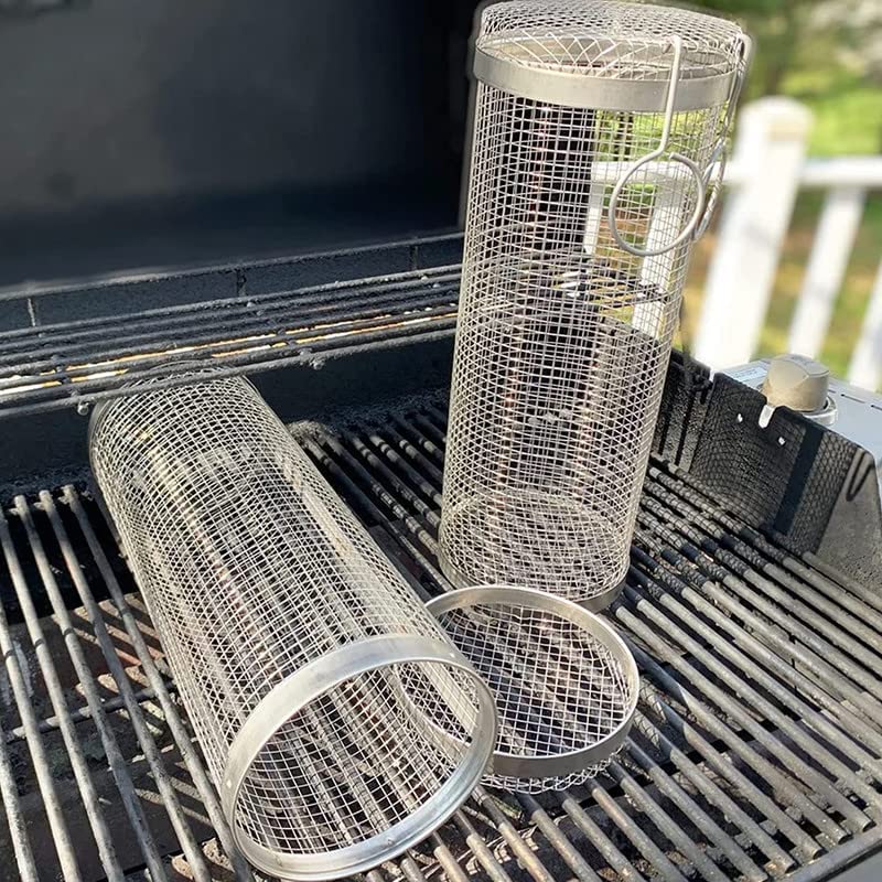 Rolling Grilling Basket Set - 2 Pack