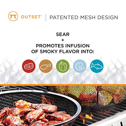 Outset Chef's Jumbo Grill Basket & Skillet