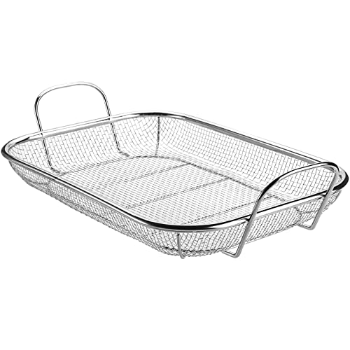 Stainless Steel BBQ Vegetable Basket with Handles