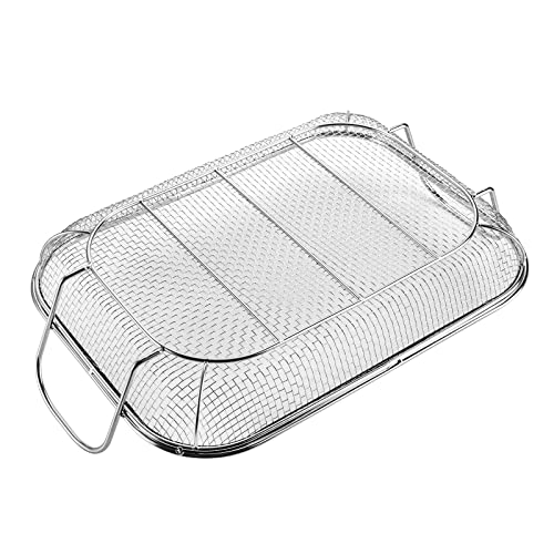 Stainless Steel BBQ Vegetable Basket with Handles