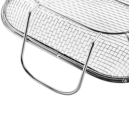 Stainless Steel BBQ Vegetable Basket with Handles