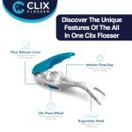 Automatic Refillable Dental Flosser with Travel Cover