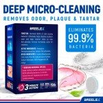 Denture Cleaning Tablets - 120 Retainer Cleaner Tablets for Aligner, Mouth & Night Guard - FSA HSA Approved Products - Dental Cleanser for Nightguards- Fresh in 3 Minutes - 120 Tablets