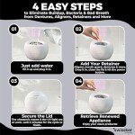 Swissklip ShinePod Ultrasonic Dental Cleaner - White