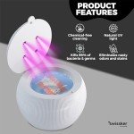 Swissklip ShinePod Ultrasonic Dental Cleaner - White