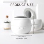 Ultrasonic Retainer Cleaner Cleaning Machine, 44kHz Jewelry Clean Pod 250ML Portable Ultra Sonic Retainer Cleaner for Mouth Guard Denture (Pure Whiteï¼