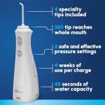 Cordless Rechargeable Water Flosser for Dental Care