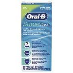 Oral-B Mint Super Floss Strands, 50 Count