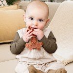 Natural Amber Giraffe Teething Toy for Babies